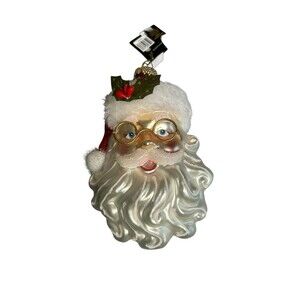 Large Robert Stanley Santa Face Ornament Holidays Christmas Santa Clause